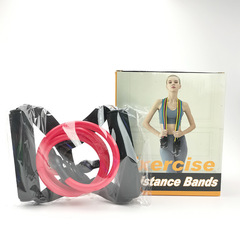 批發一字拉力器拉力繩TPE拉力帶肌肉訓練家用阻力帶美體擴胸器