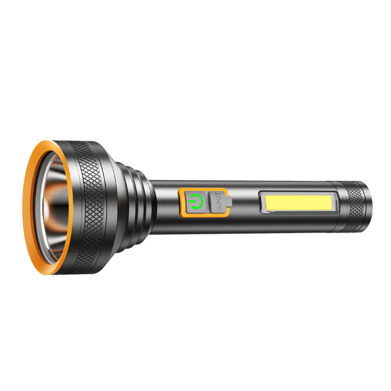 Lintera de luz intensa transfronteriza recargable ultra brillante de largo alcance pequeña lámpara de iluminación LED mini portátil de emergencia