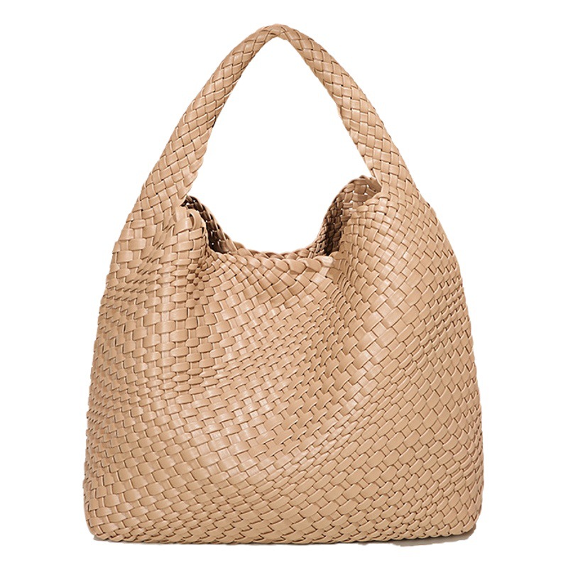 Venta caliente transfronteriza bolso tejido hecho a mano 2022 tendencia de la moda bolso de hombro de las mujeres transfronteriza de gran capacidad portátil bolso de la madre y el niño