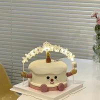 Торт Декоративная лампа с разъемом с днем рождения happy birthday световой знак цвет теплый цвет оптовая светодиодная лампа
