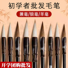 书法培训特价毛笔批发文港镇毛笔兼毫羊毫狼毫新毛笔白云兼毫毛笔