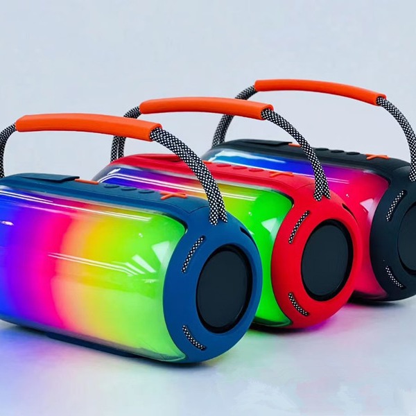 Nuevo altavoz Bluetooth HY113 de comercio electrónico transfronterizo LED melodía de luces de colores regalos creativos subwoofer impermeable al aire libre