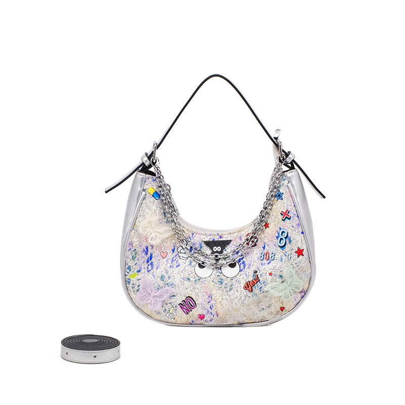 2025 bolsas de dibujos animados lindas de moda moda damas cadena de cremallera diseño mochila casual 2849 #