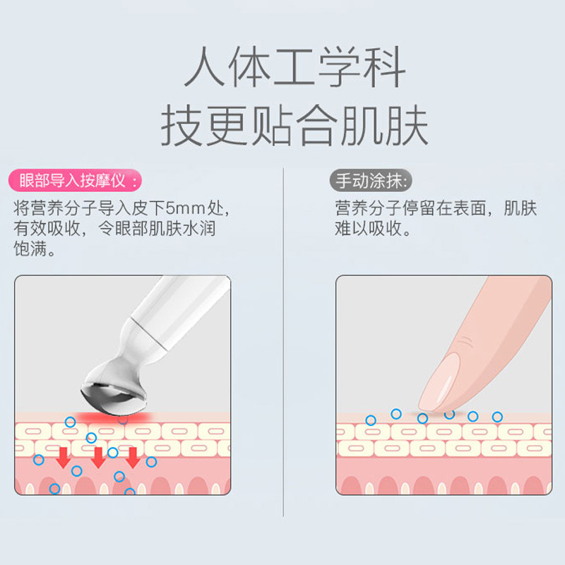 Dispositivo de belleza ocular superventas transfronterizo, masajeador de ojos, dispositivo de belleza para el hogar, aplicador de crema para ojos, lápiz de belleza, mini plancha. image 6