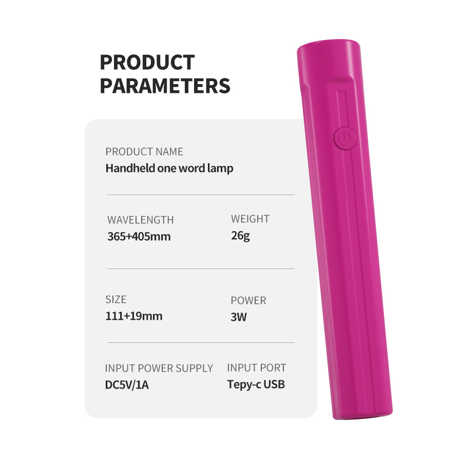 Lámpara de uñas de mano pequeña portátil plug-in mini lámpara de fototerapia hoja de uñas lámpara de cocción lámpara de fototerapia de mano de uñas