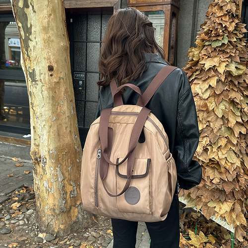 New American-style high-end minimalist versatile large-capacity Shuiying travel backpack, lightweight, single-shoulder crossbody hand-held bag