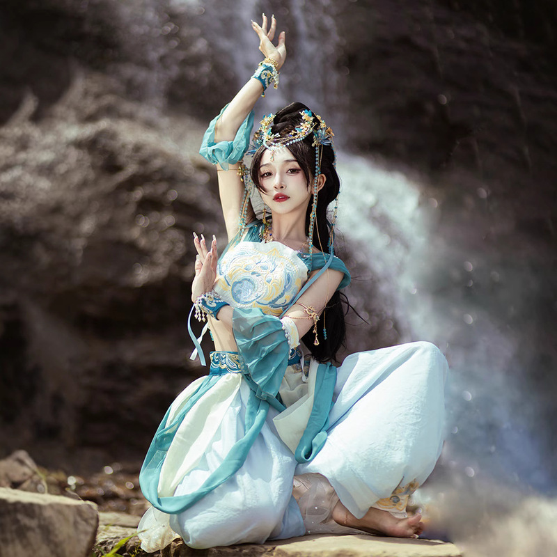[Princess Jasmine] New Ember Ming Hanfu Women's Chinese Style Western Exotic Style Dunhuang Flying Dance Costume