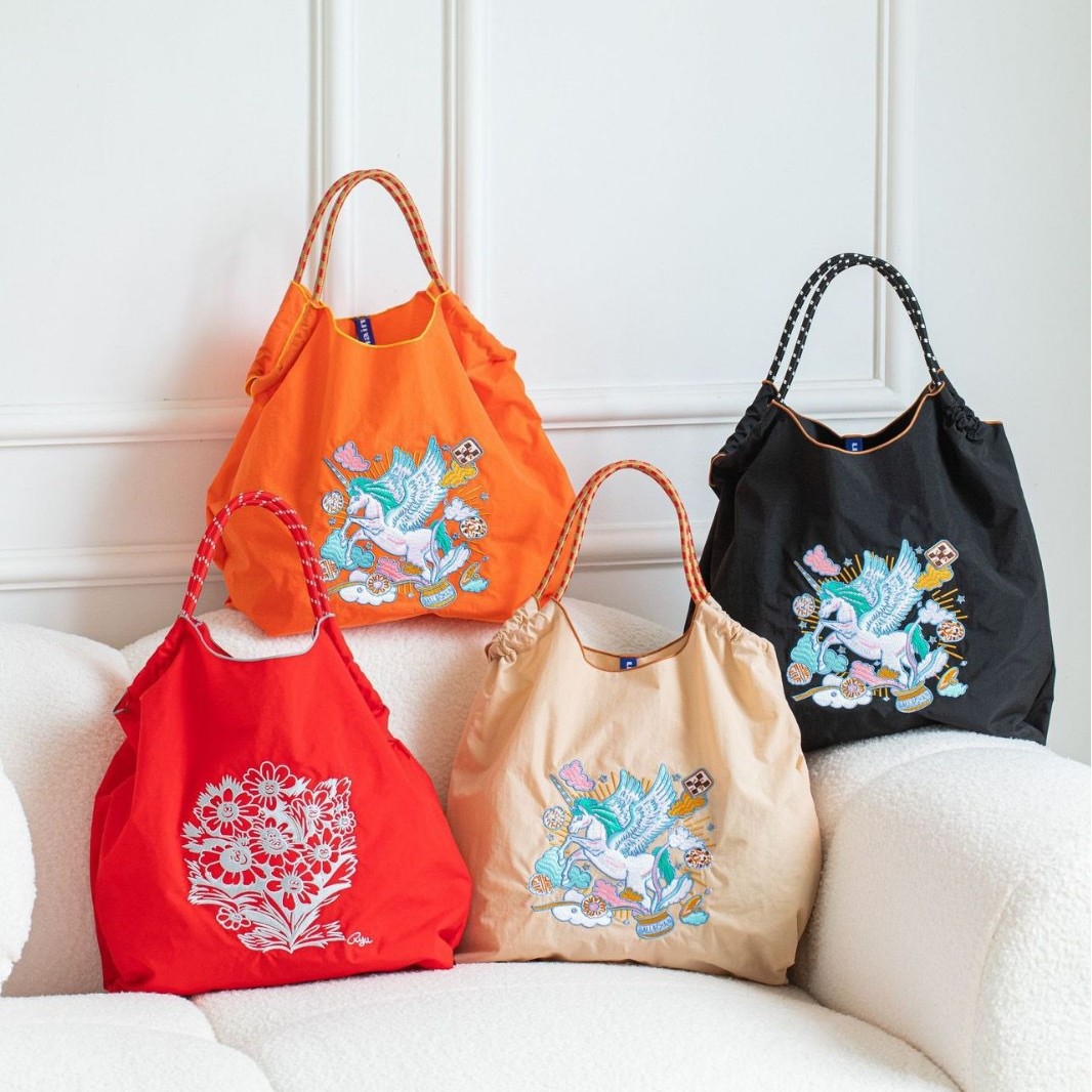 Japón ballchain nuevo tipo de bolso de leopardo de mujer KITTY bolso de lona portátil bolso de compras ecológico ligero