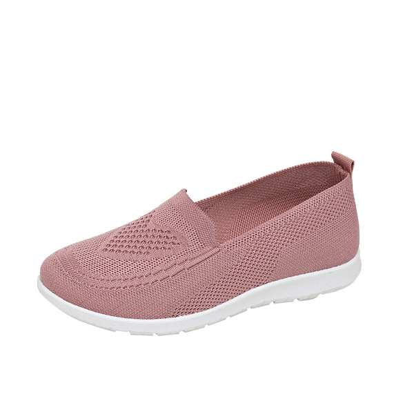 autumn breathable lightweight “mom shoes” flat made of mesh low-cut