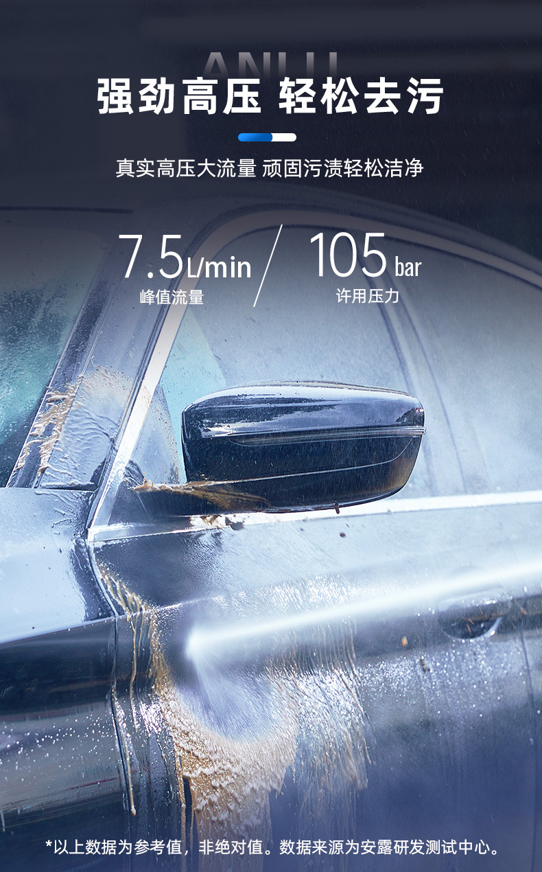 1400W Copper Wire Sensor Motor Anlu Car Washing Machine Household High-Pressure High-Power Copper Core Sensor Motor Booster Pump