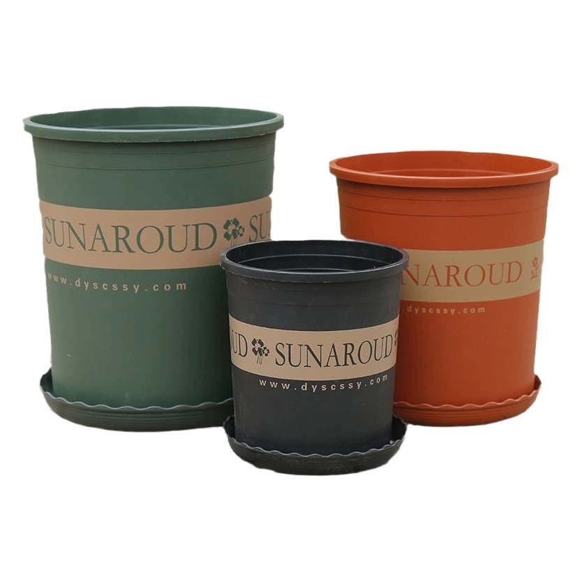 Ganoderma ganoderma рассада галлон горшок бытовой утолщения пластиковый цветочный горшок с цветочным балконом гостиная зеленая лора большой галлон цветочный горшок