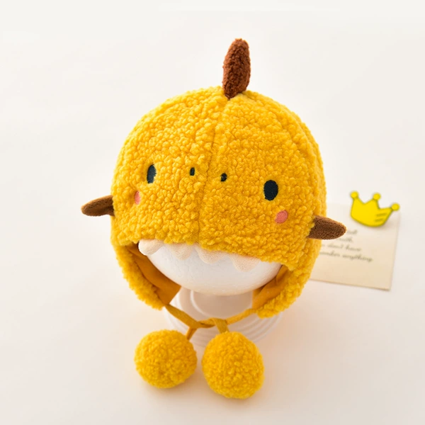 Yellow plush keep warm monster, 3 month, 2 years, 44-48cm