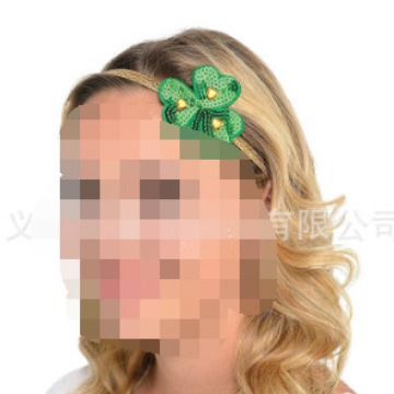 Nuevo irlandés cabeza hebilla cadena del grano corbata gafas correa de hombro diadema 6 unidades set st. día de patrick decoración del partido