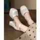 12cm Wedding Shoes Wedding Dress Artifact Small Thick Heel Platform Bottom Waterproof Platform Mary Jane High Heels 2024 Autumn New