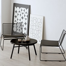北欧家用餐椅民宿复古风设计师椅子ins网红咖啡厅户外阳台休闲J&