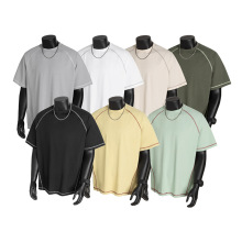 短袖男t恤夏季凉感青少年运动上衣套头休闲男装美式潮牌重磅短t男