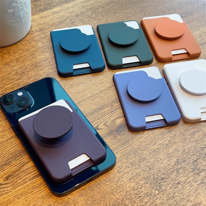 Suitable for MagSafe Magnetic Card Holder Apple iPhone1615432 Strong Magnetic Card Holder Airbag Mobile Phone Bracket Case