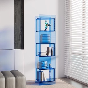 Acrylic Floor Bookshelf Living Room Storage Storage Locker Lego Hand-held Display Rack Multi-layer Magazine Picture Book Rack