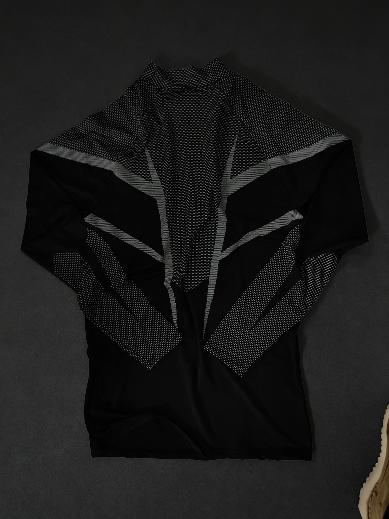 Men's Athletic Shirt Long Sleeve Quick Dry Workout Top For Gym_voghion.com