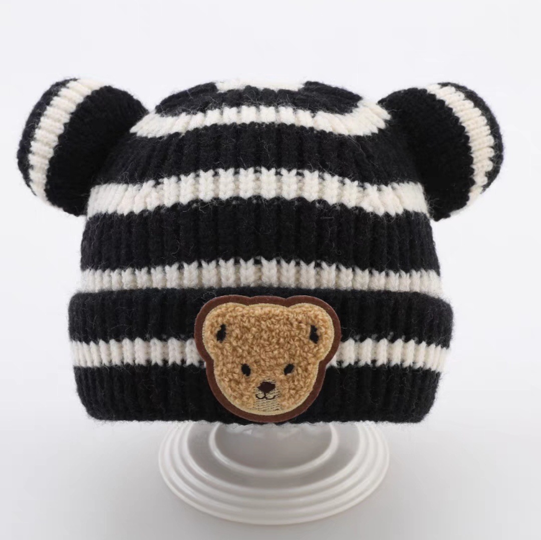 Children Unisex Cartoon Style Stripe Jacquard Wool Cap display picture 6