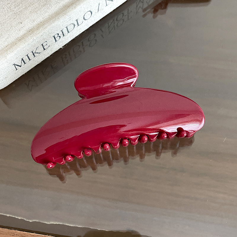 Bordeaux haarclip voor dames elegante haarklem_voghion.com