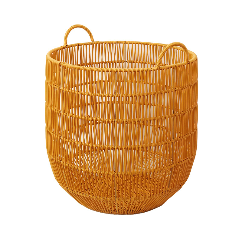 Cesta de ropa sucia de alto valor de belleza ligera de lujo canasta de tela de caña doméstica canasta de ropa sucia de baño canasta de ropa sucia a prueba de agua