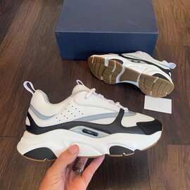 欧洲站B22运动鞋时尚舒适轻便休闲鞋厚底夜光老爹鞋跑鞋时尚潮流