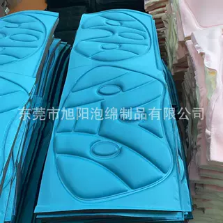 海绵贴合布料热压成型护具医疗辅助件减震海绵复合布料热压 厂家