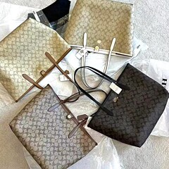 寇驰原版city33托特包磁扣包大容量包手提包经典老花女包包