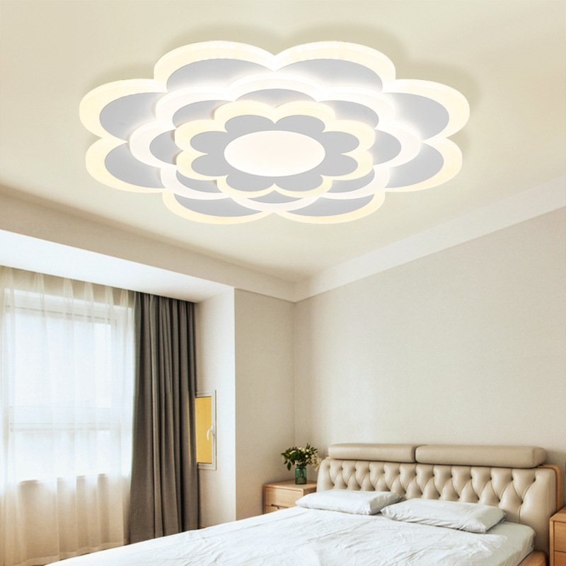 led bedroom ceiling lamp atmospheric romantic warm room dining room lamp three plum blossom personality simple lighting lamps