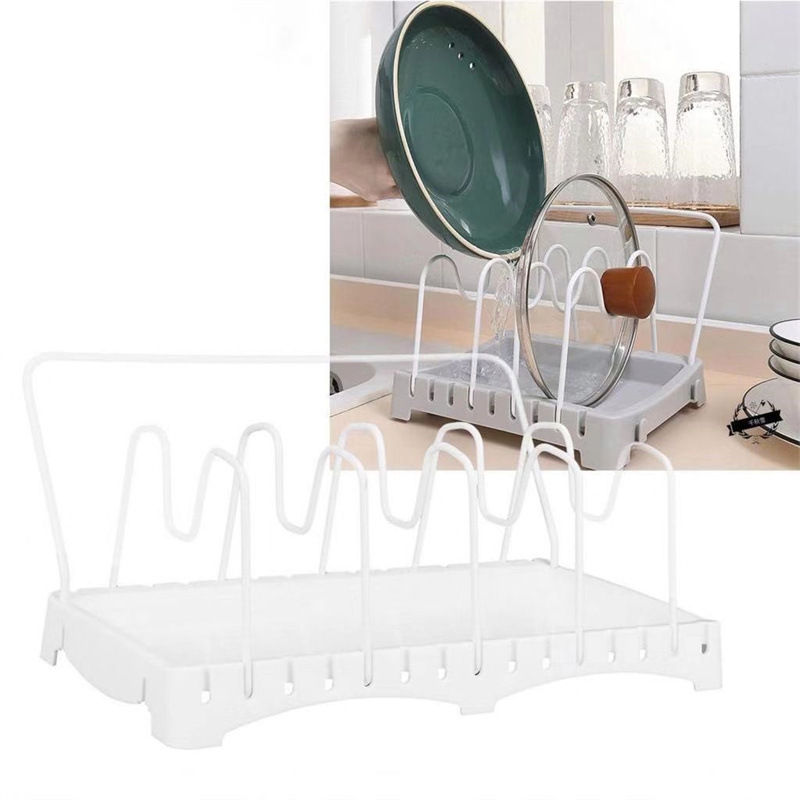 鍋蓋架坐式砧板菜板案板免打孔廚房台面收納架子置物架放鍋蓋器