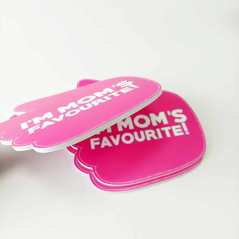 发泡板高密度广告pvc板材 雪弗板材料雕刻异形手持牌制作