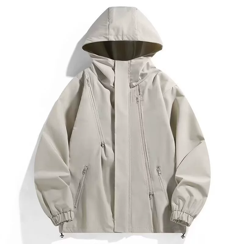 Шапка с молнией и капюшоном, демисезонное trench coat для мужчин и женщин, водостойкая куртка для скалолазания, для любимого/любимой