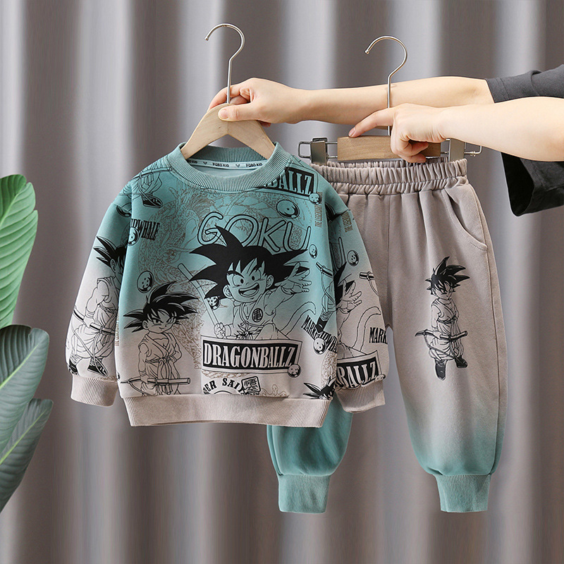 7609 ropa para niños, traje de otoño para niños, primavera y otoño, nuevos niños, niño guapo, suéter de otoño para bebés, traje de dos piezas