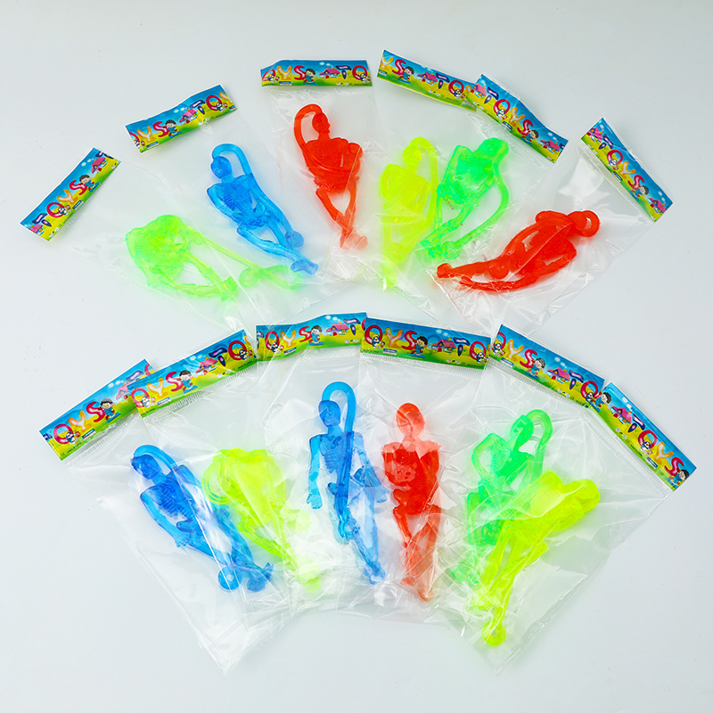 Niños transfronterizos elásticos palma calabaza fantasma creativo Halloween escalada pared juguetes telescópicos pegajosos