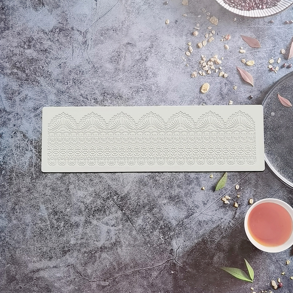 encaje 379 - 252 molde de silicona pastel de encaje molde de relieve herramientas de decoración de pastel de chocolate esterilla de relieve