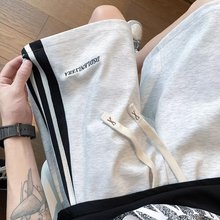 斜纹运动短裤男夏季新款潮牌青少年跑步篮球休闲五分中裤潮流裤子