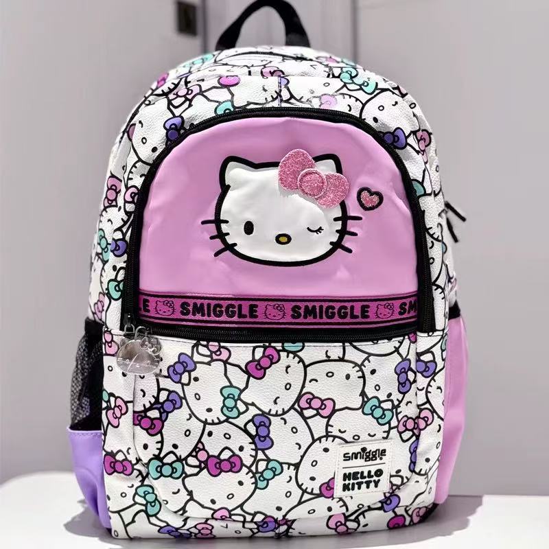 Mochila infantil australiana Smiggle caricatura multifuncional cremallera reductora de compresión mochila de la escuela primaria mochila bolsa ocio