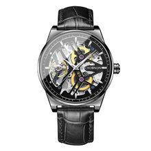 瑞士高端品牌正品全自动镂空机械表男表 个性手表男皮带 夜光手表