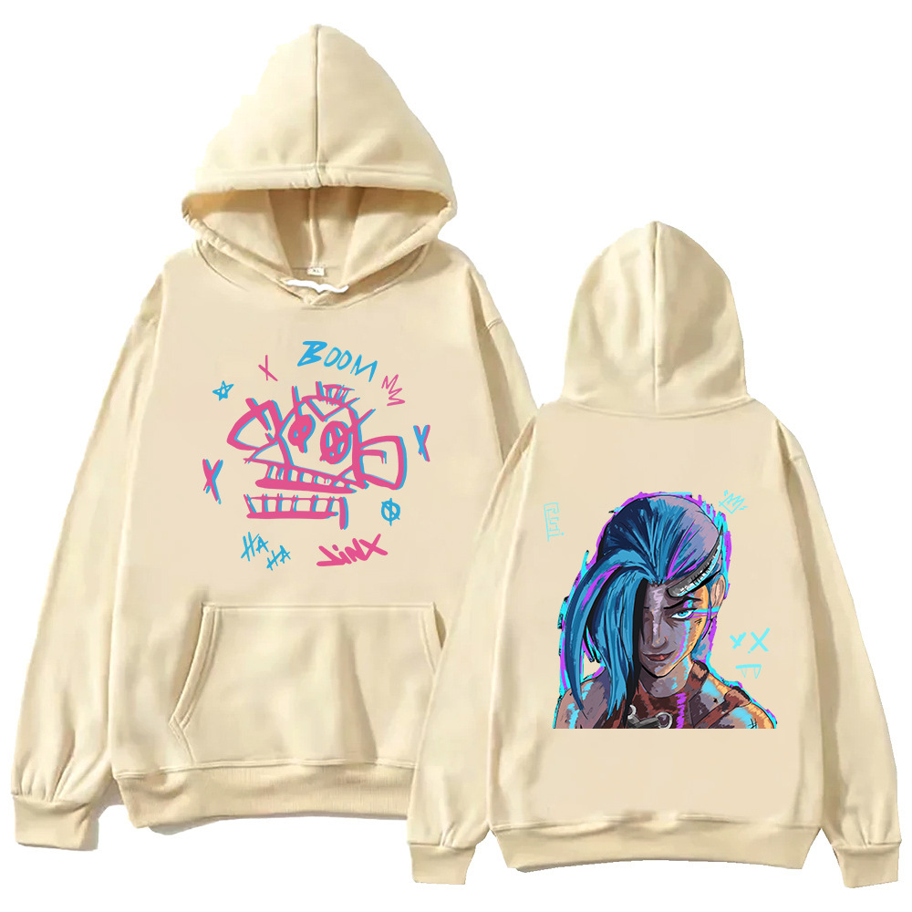 Arcane-Jinx VI Hoodie Men Women Harajuku Setwear clothes