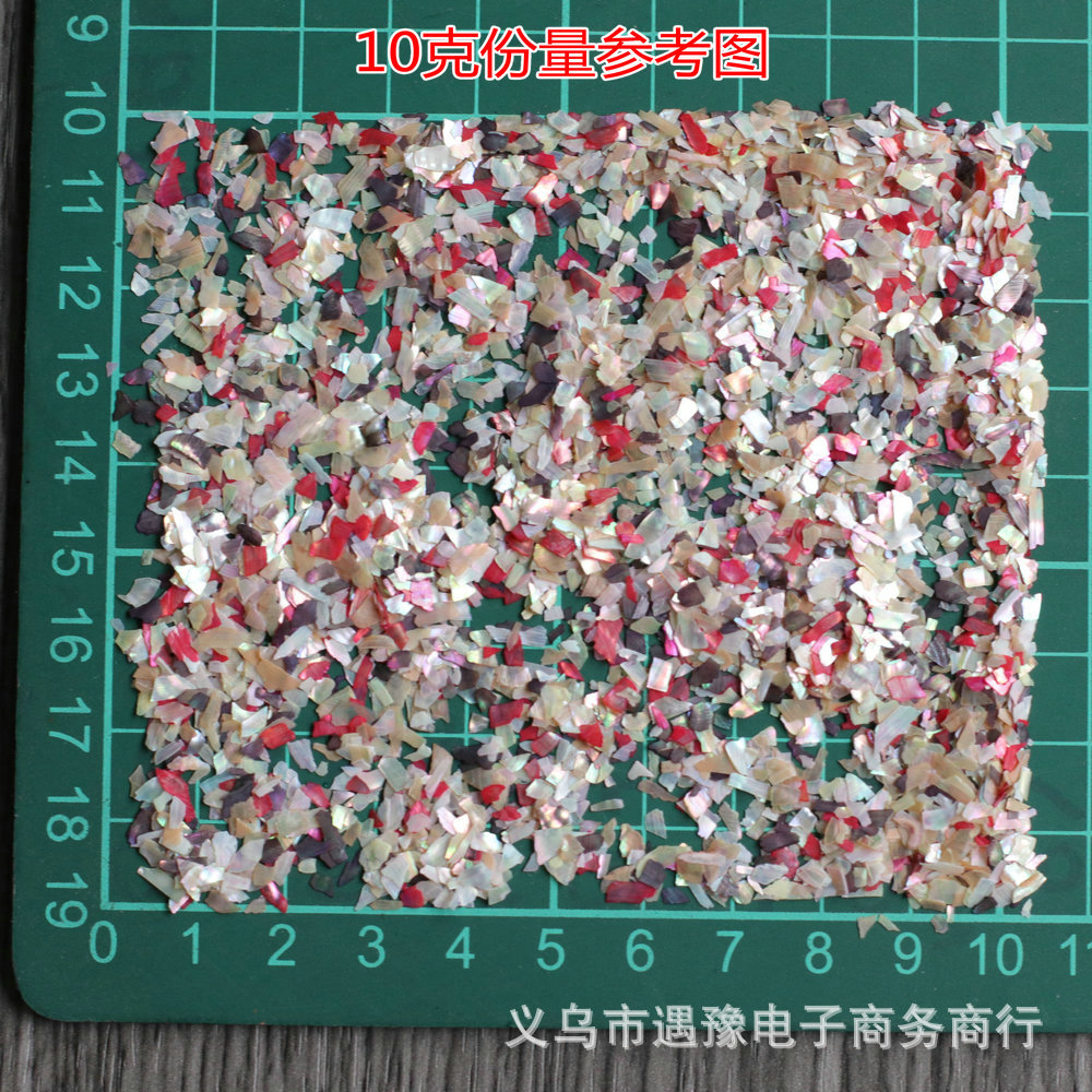 New 1-3mm ultra-thin colorful abalone shellfish fragments nail art irregular shell sequins diy nail jewelry wholesale