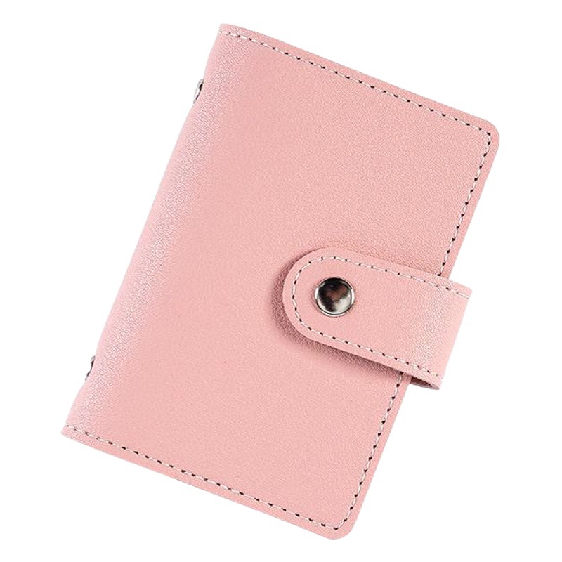 Anti-desgaussing titular de la tarjeta de cuero coreano creativo multi-Tarjeta PU titular de la tarjeta de Banco tarjeta de autobús Tarjeta de campus certificado bolsa de almacenamiento
