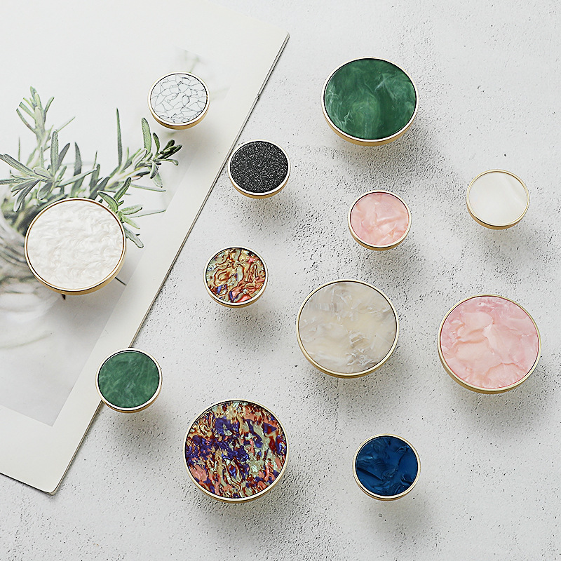 Manija de oro cobre cepillado simple americano gabinete cajón latón Luz de lujo armario puerta manija vino gabinete moderno