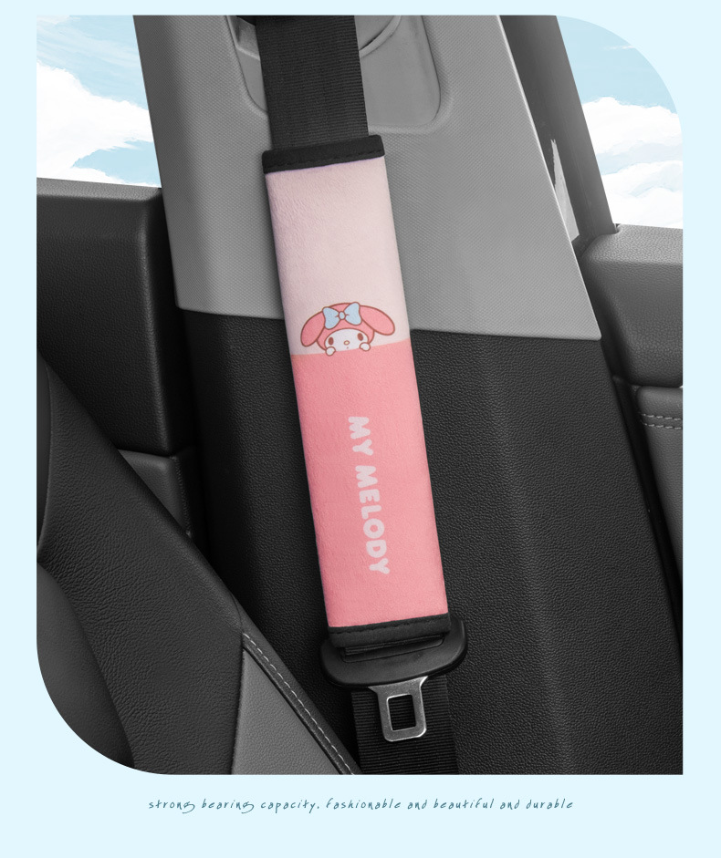 Seat Belt Shoulder Cover Car Cute Cartoon Jade Dog Car Children's Seat Belt Car Protective Cover Anti-Stranglehold