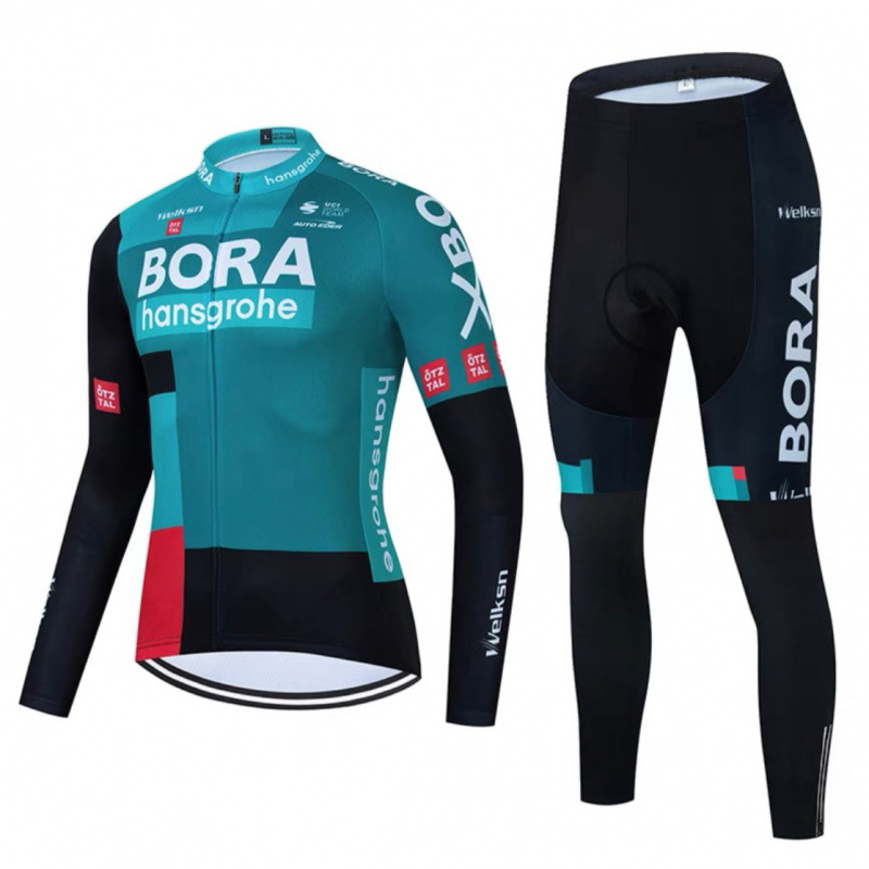 BORA Self-propelled Cycling Suit suit Quick-drying Breathable Mountain Bike Road Cycling Top Trousers Thin Ice Silk