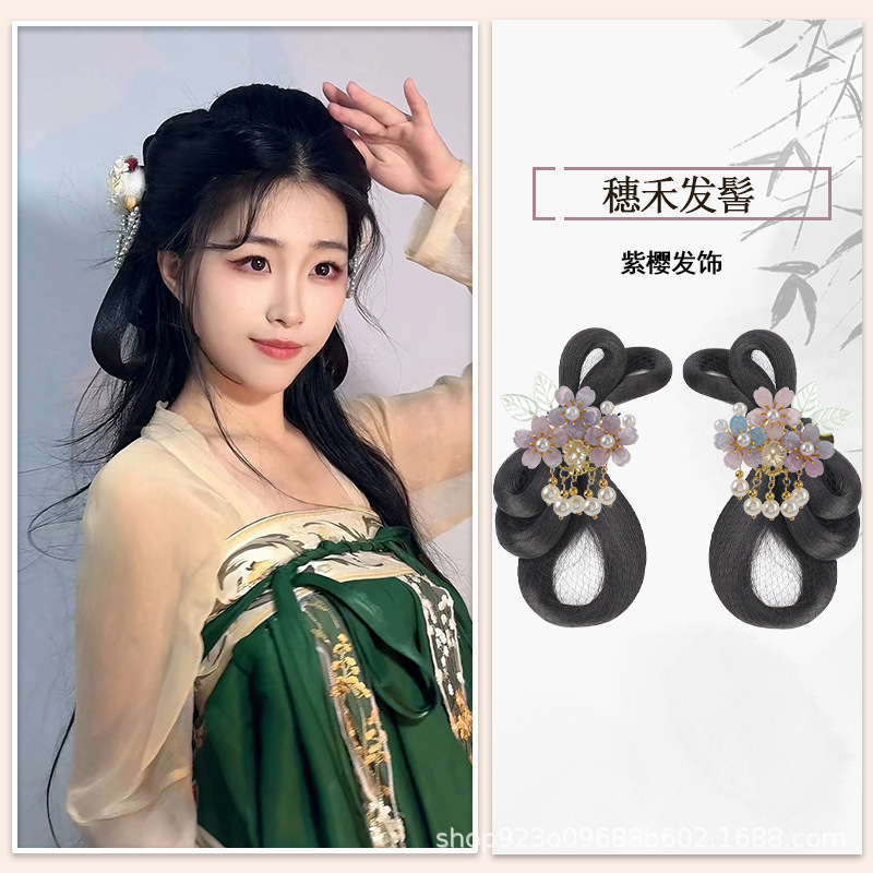 Suihe 헤어 스탬퍼 SKU 보라색 사쿠라