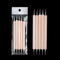 クロスボーダー5本の木の竿の圧痕のペンの卸売りの石のプラスチックの粘土の波は筆をつけます。