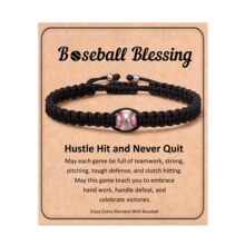 手工编织运动手链尼龙绳编织可调节热爱激励礼物足球运动会手链