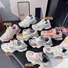 莆田鞋原盒原版9060复古老爹鞋麂皮透气男女跑步鞋慢跑