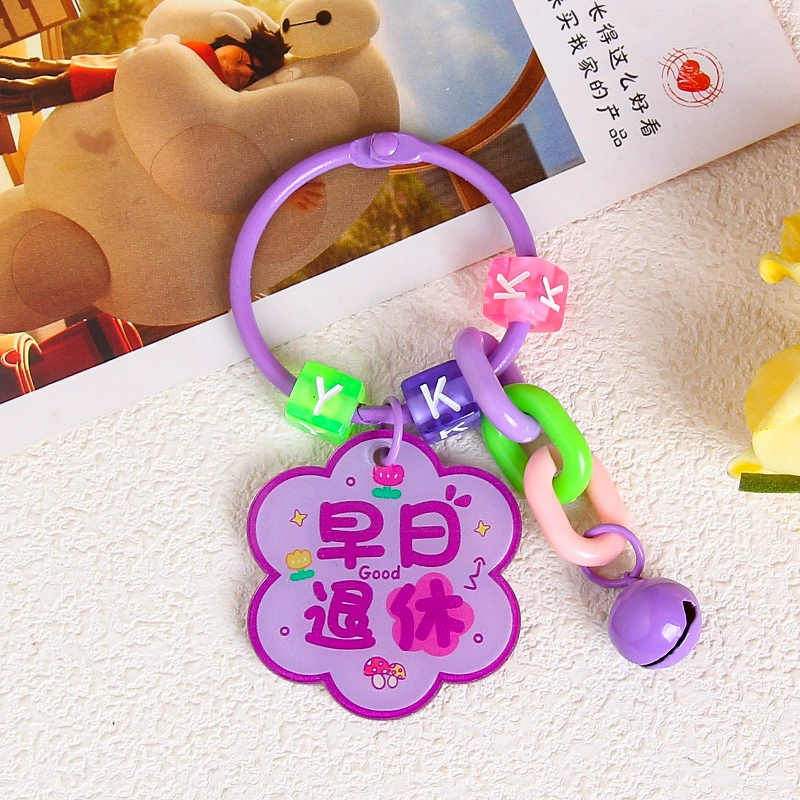 Brand creative acrylic protective amulet, keychain, transparent pendant, bag decoration, decorations